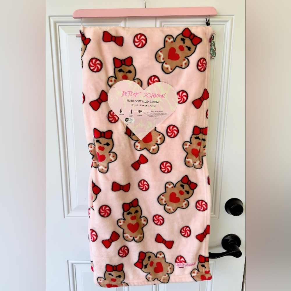 Betsey Johnson Christmas Throw Blanket